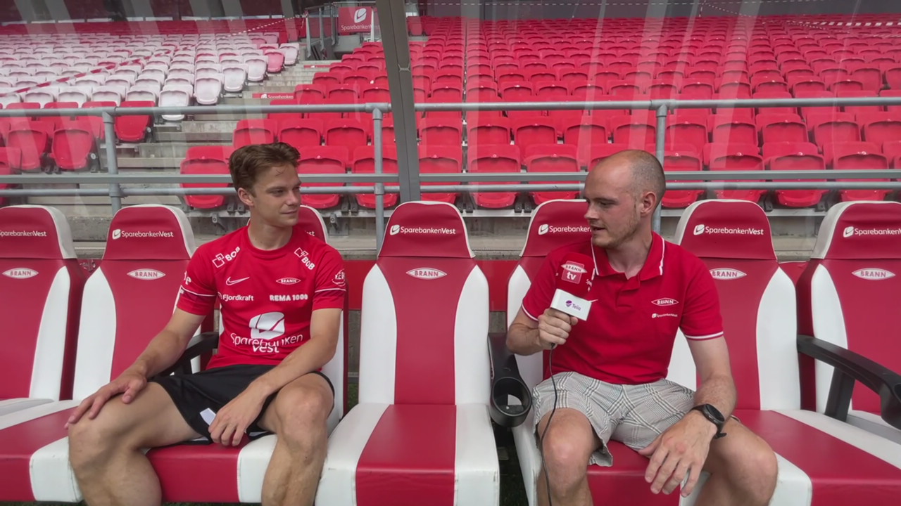 Felix Horn Myhre etter sin første Brann-trening.mp4